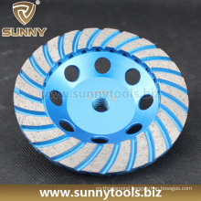 Turbo Diamond Cup Wheel, Diamond Cutting Wheel for Stone Concrete Grinding (S-DCW-1011)